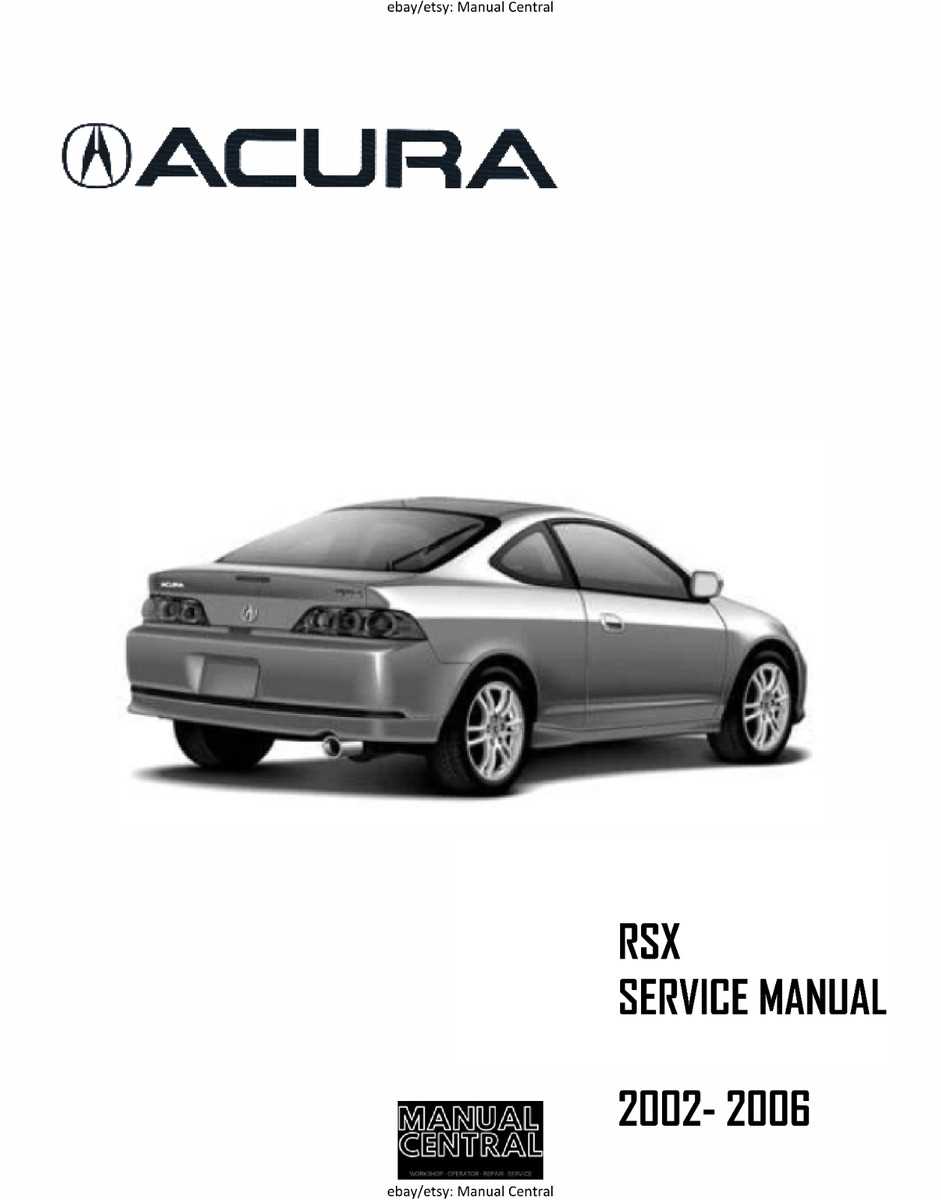 2006 acura rsx repair manual