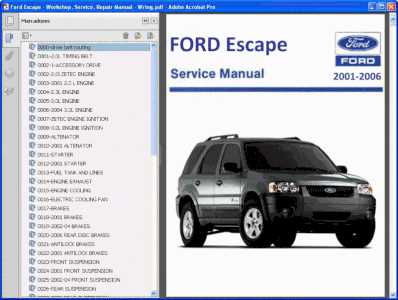 2006 ford escape repair manual