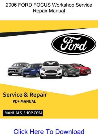 2006 ford focus repair manual