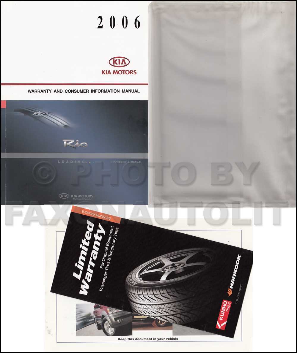 2006 kia rio repair manual