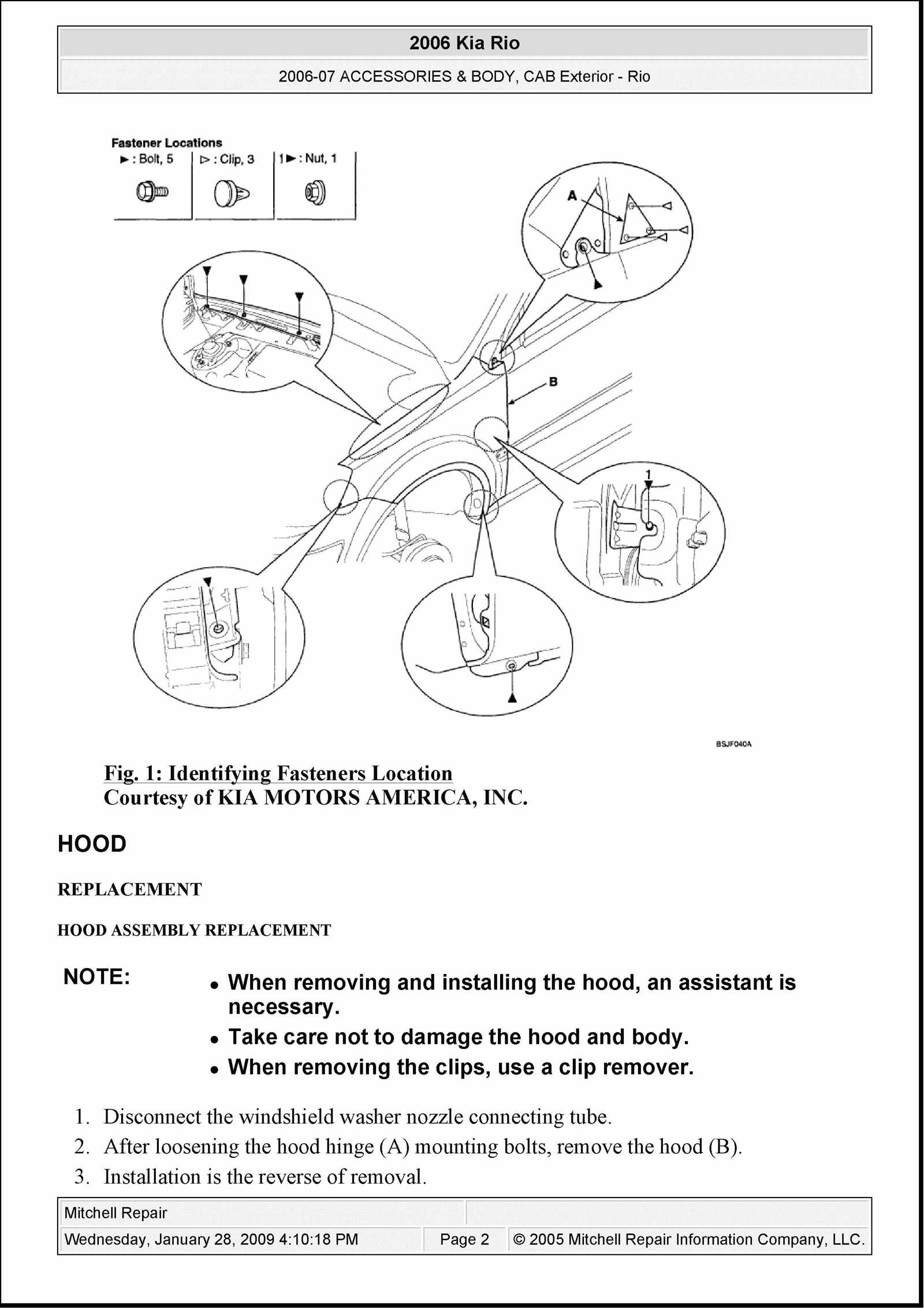 2006 kia rio repair manual