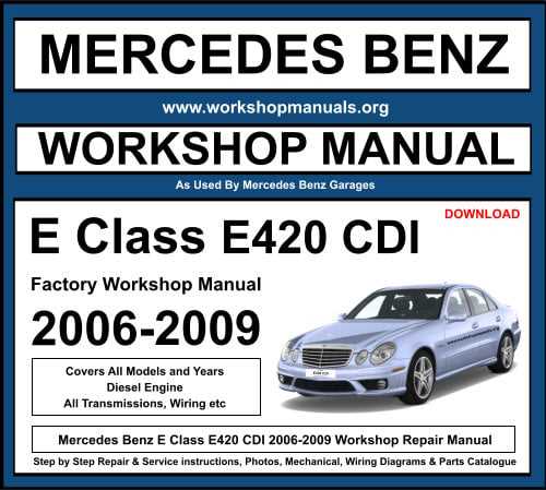 2006 mercedes e350 repair manual