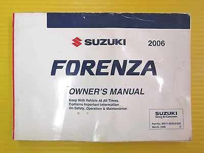 2006 suzuki forenza repair manual