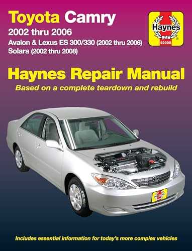 2006 toyota avalon repair manual