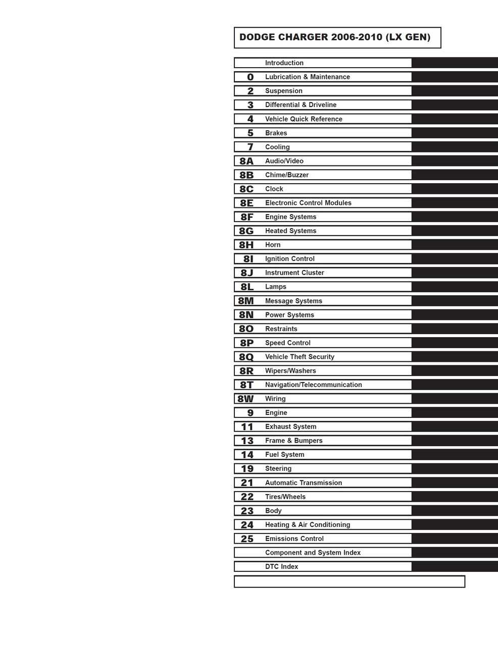 2006 dodge charger repair manual