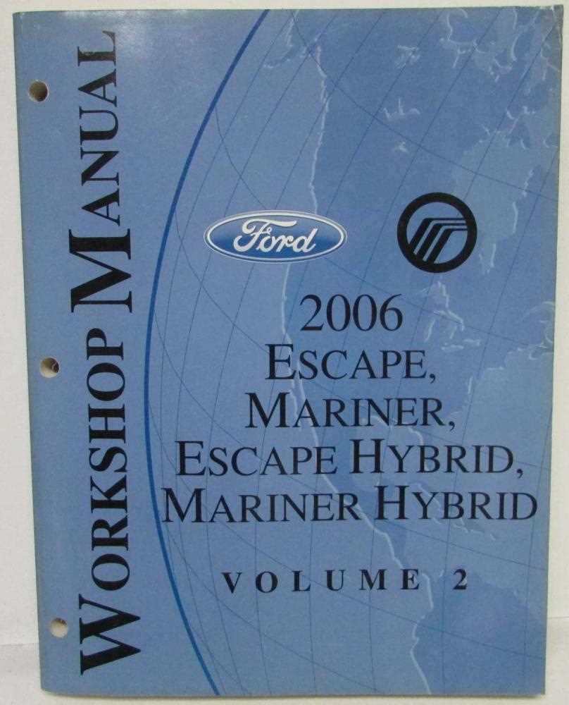 2006 ford escape repair manual