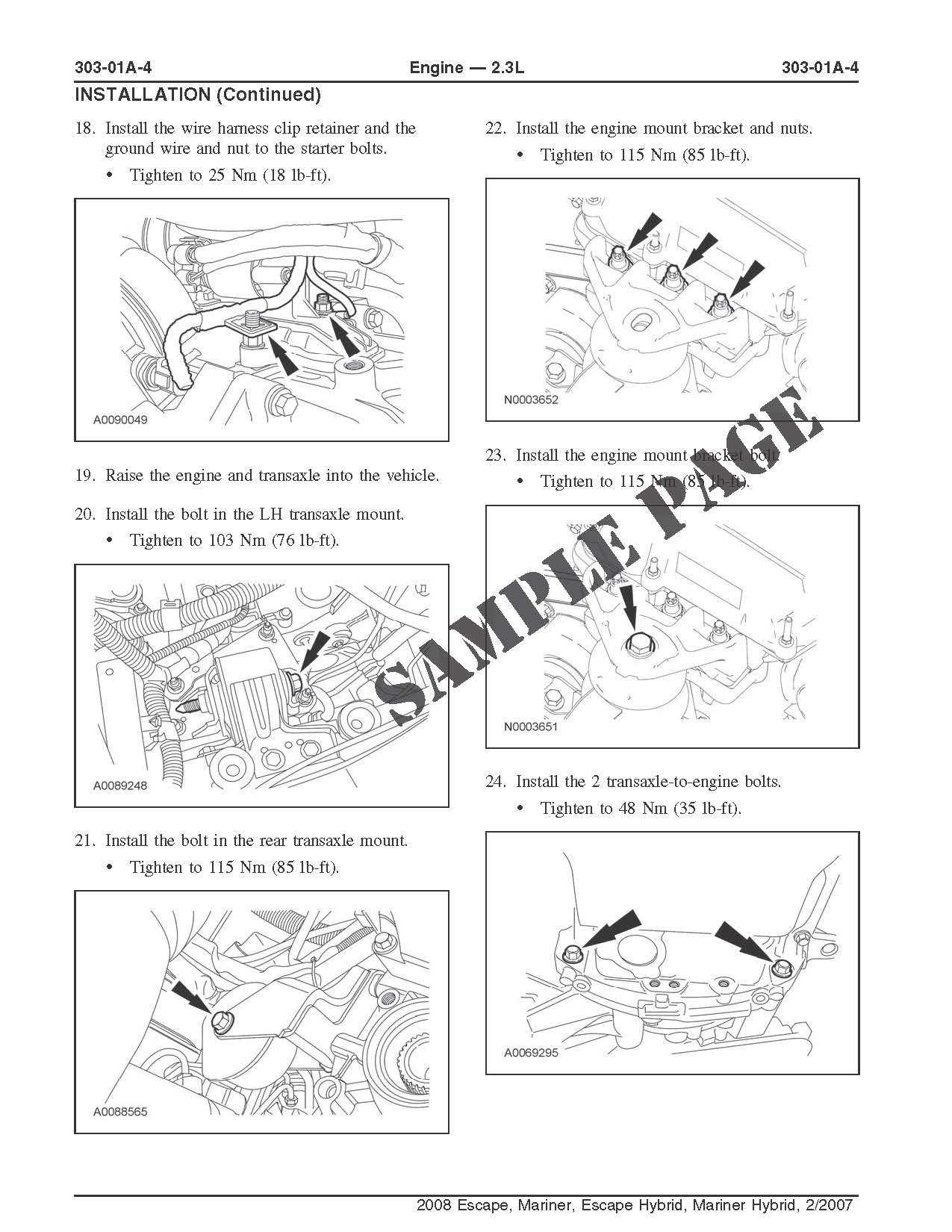 2006 ford escape repair manual