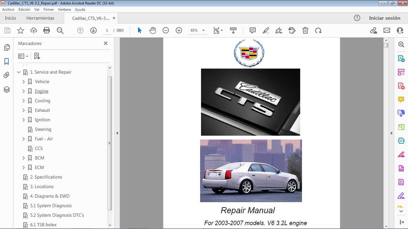 2007 cadillac cts repair manual