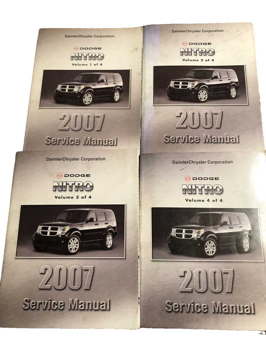 2007 dodge nitro repair manual