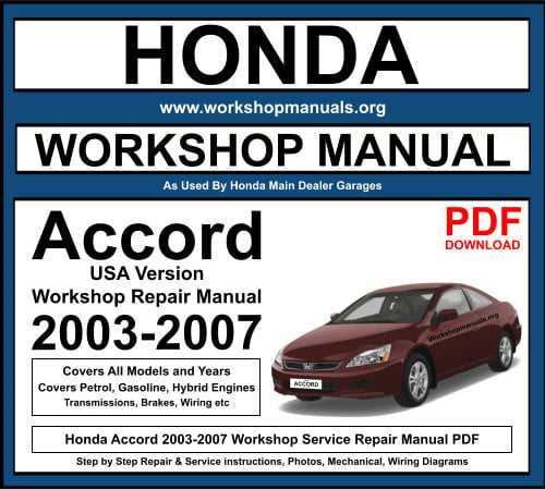 2007 honda repair manual