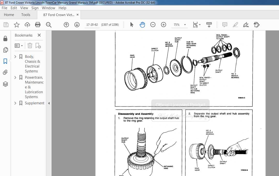 2007 mercury grand marquis repair manual