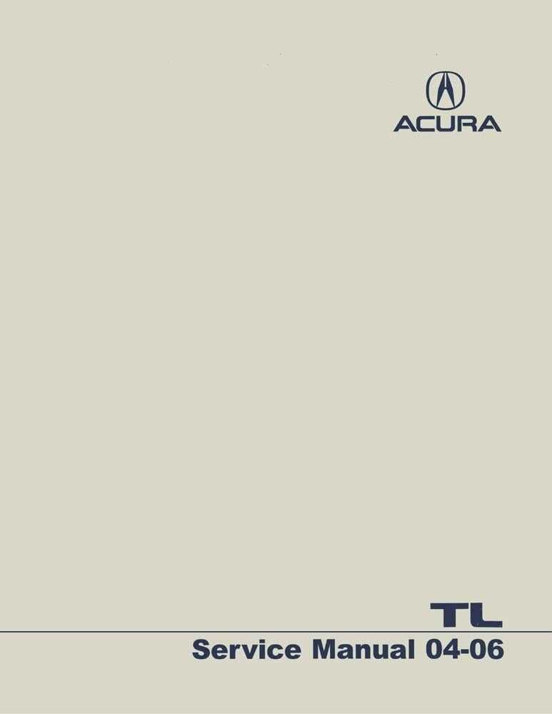 2007 acura tl repair manual