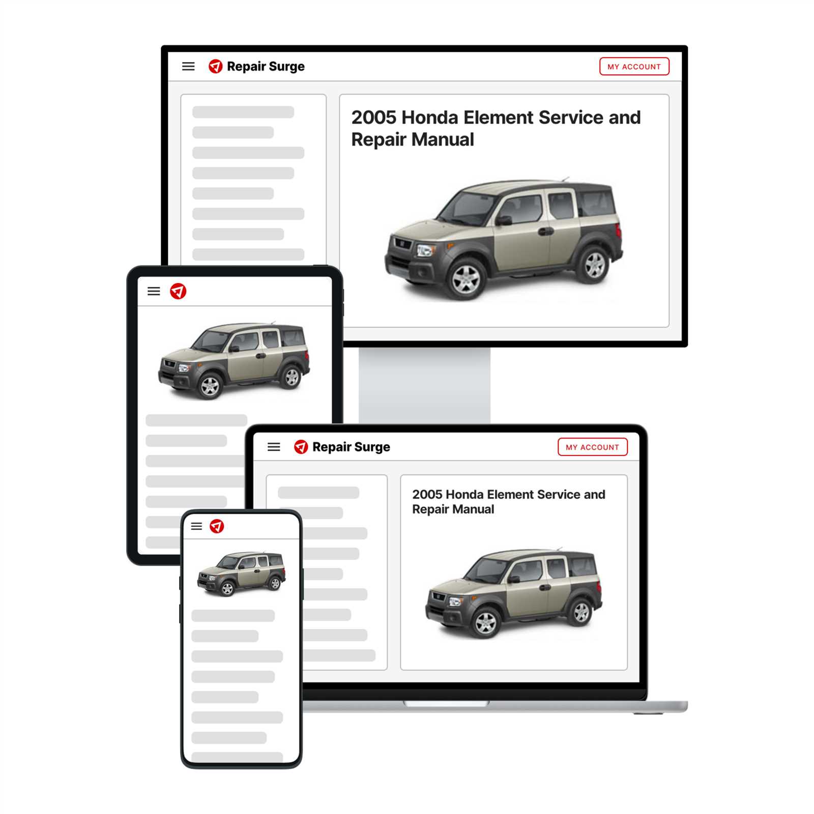 2007 honda element repair manual