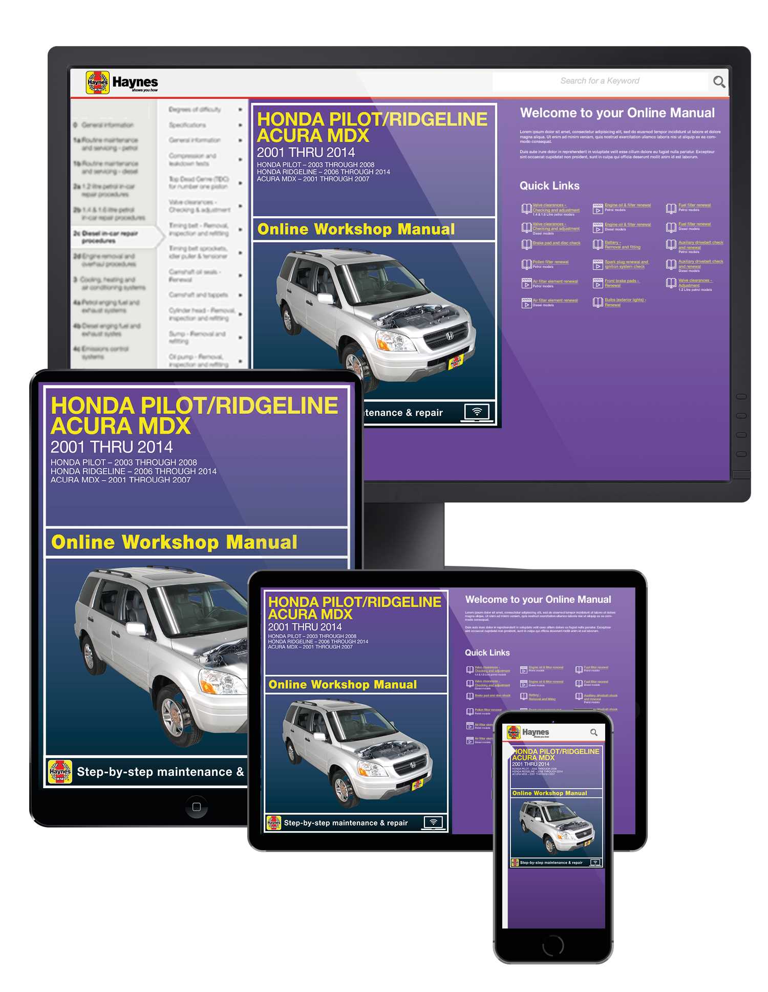 2007 honda pilot service repair manual