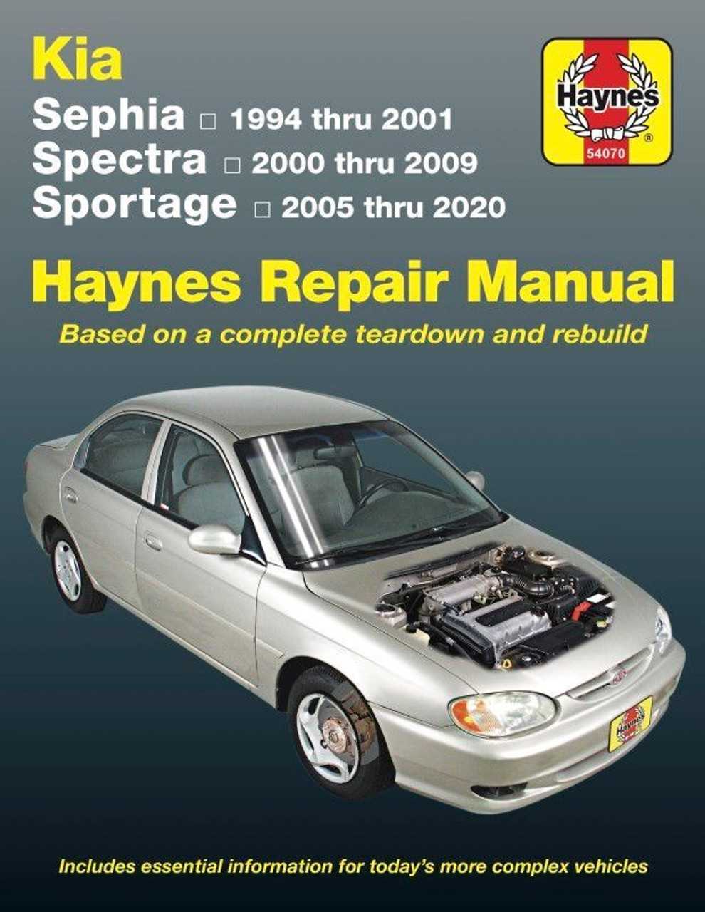 2007 kia sportage repair manual