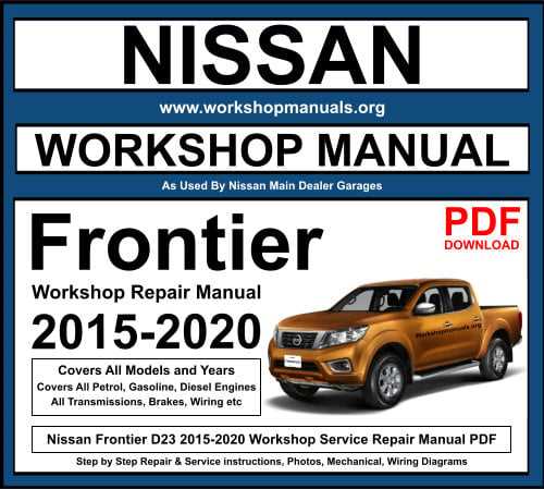 2007 nissan frontier repair manual