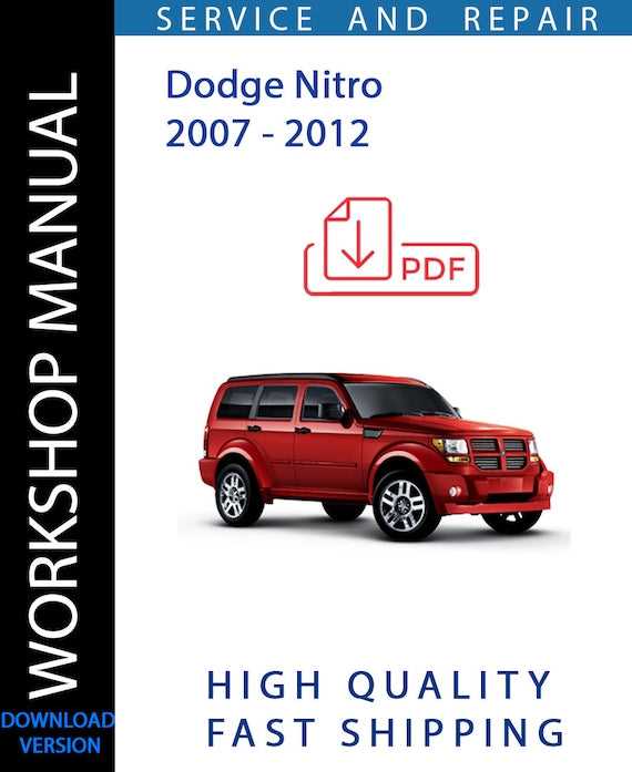 2008 dodge nitro repair manual