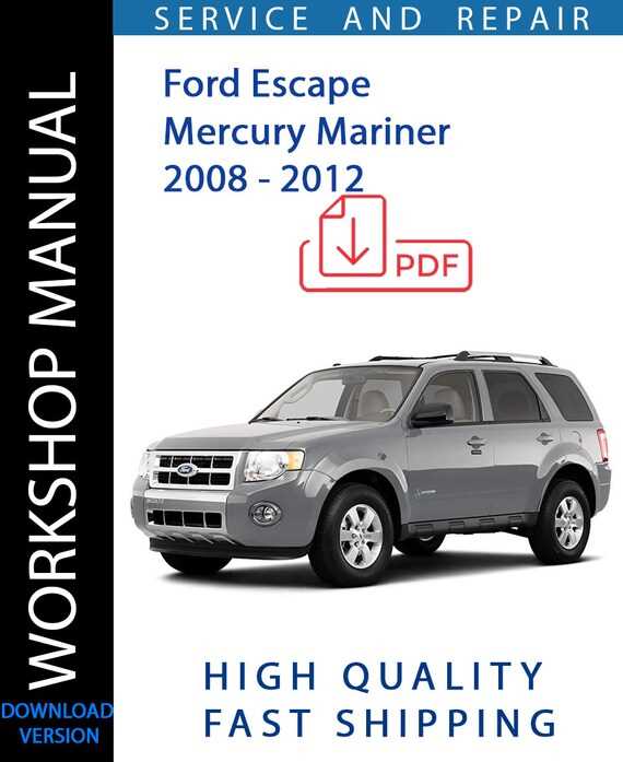 2008 ford escape repair manual