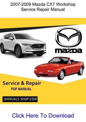 2008 mazda cx 7 repair manual