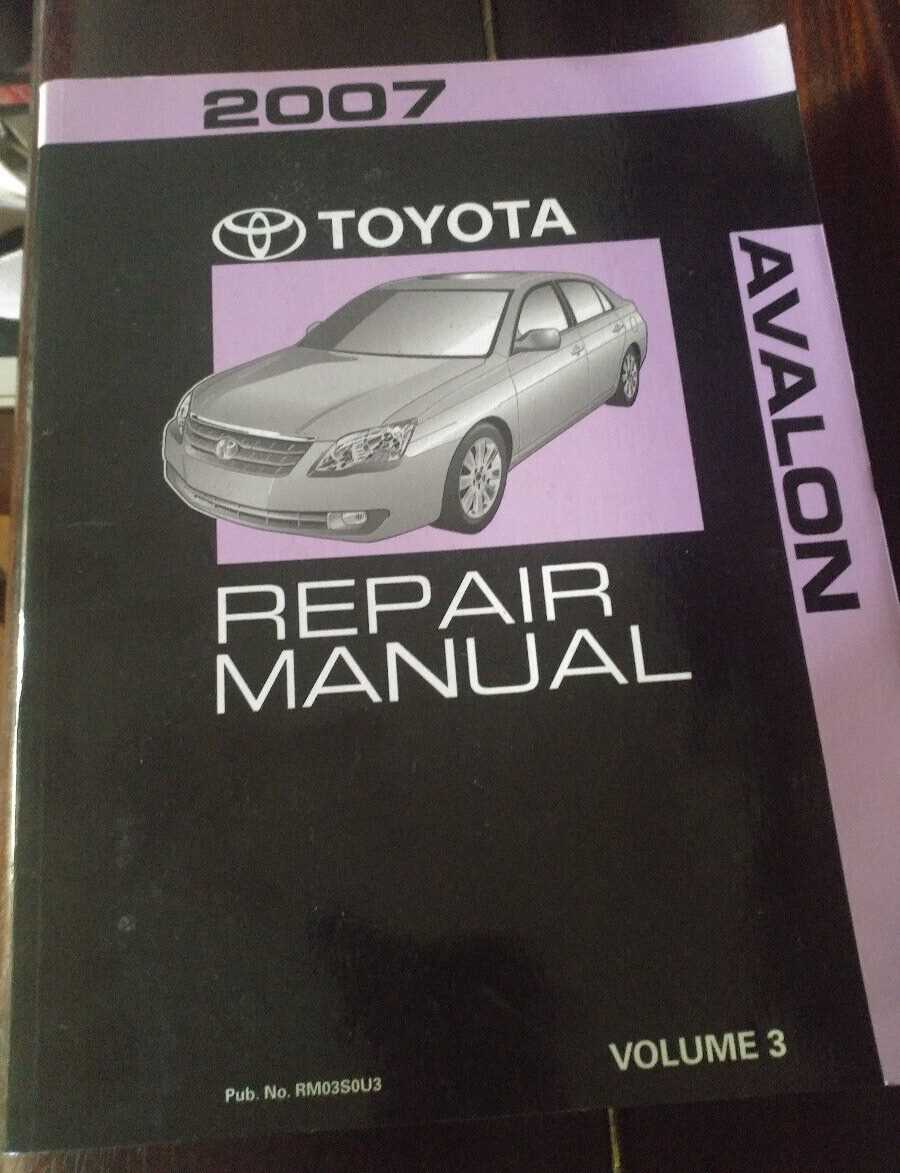 2008 toyota avalon repair manual