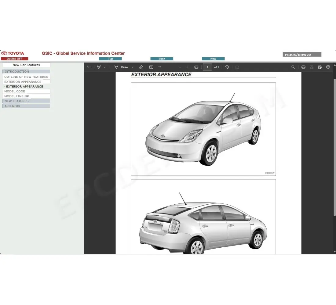 2008 toyota prius repair manual