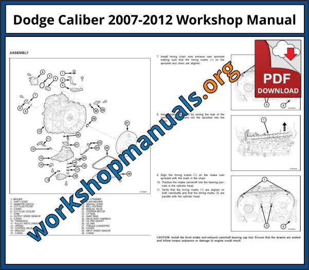 2008 dodge caliber sxt repair manual