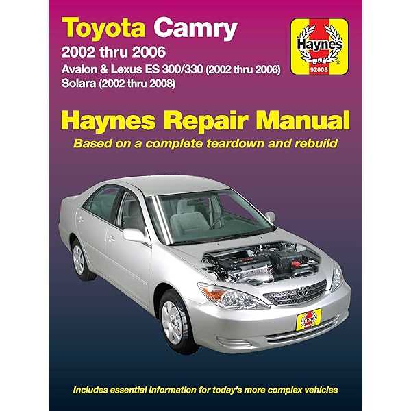 2008 toyota avalon repair manual