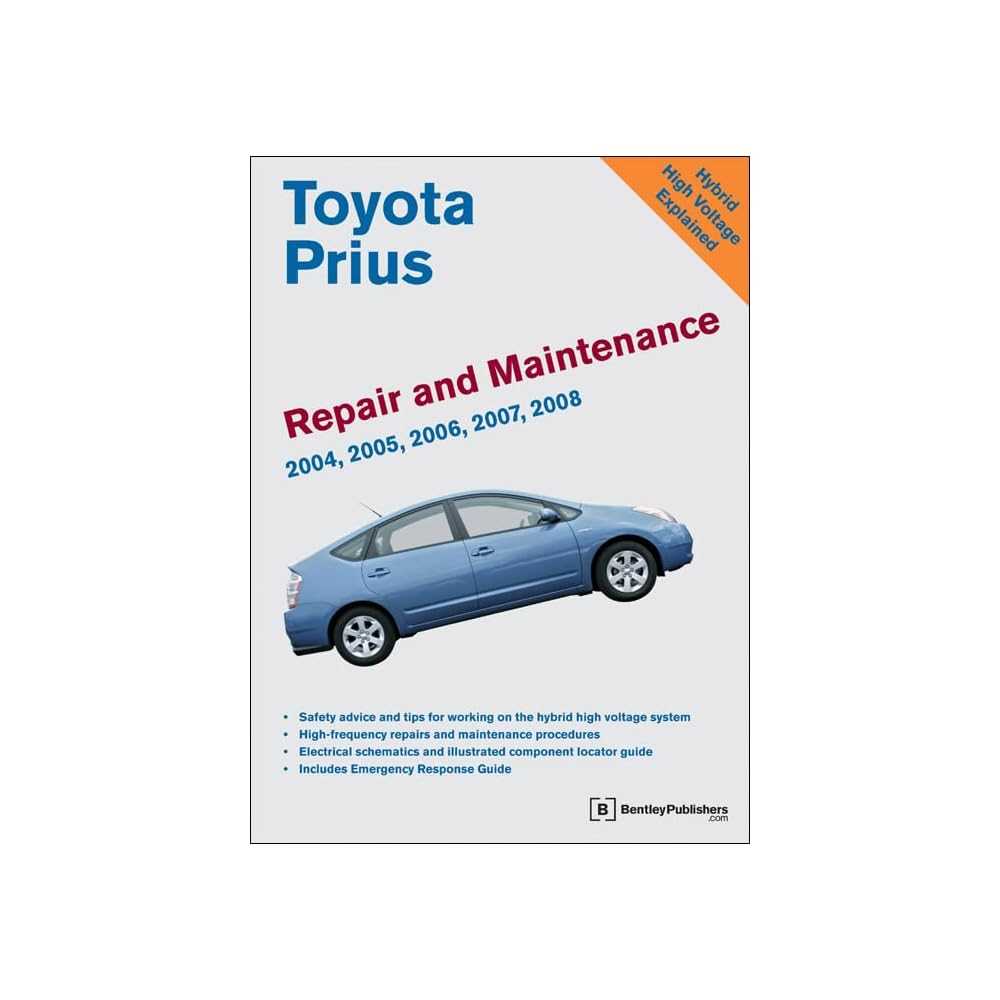 2008 toyota prius repair manual