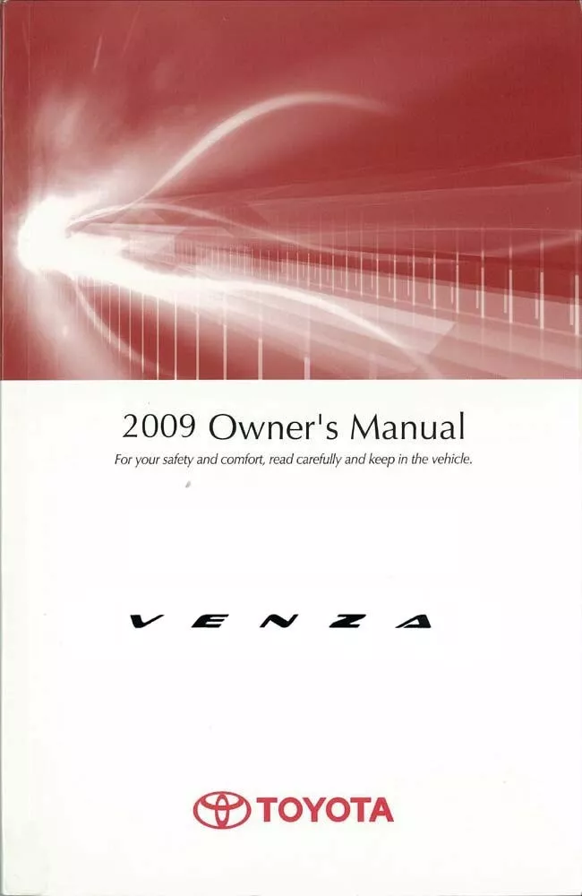 2009 toyota venza repair manual