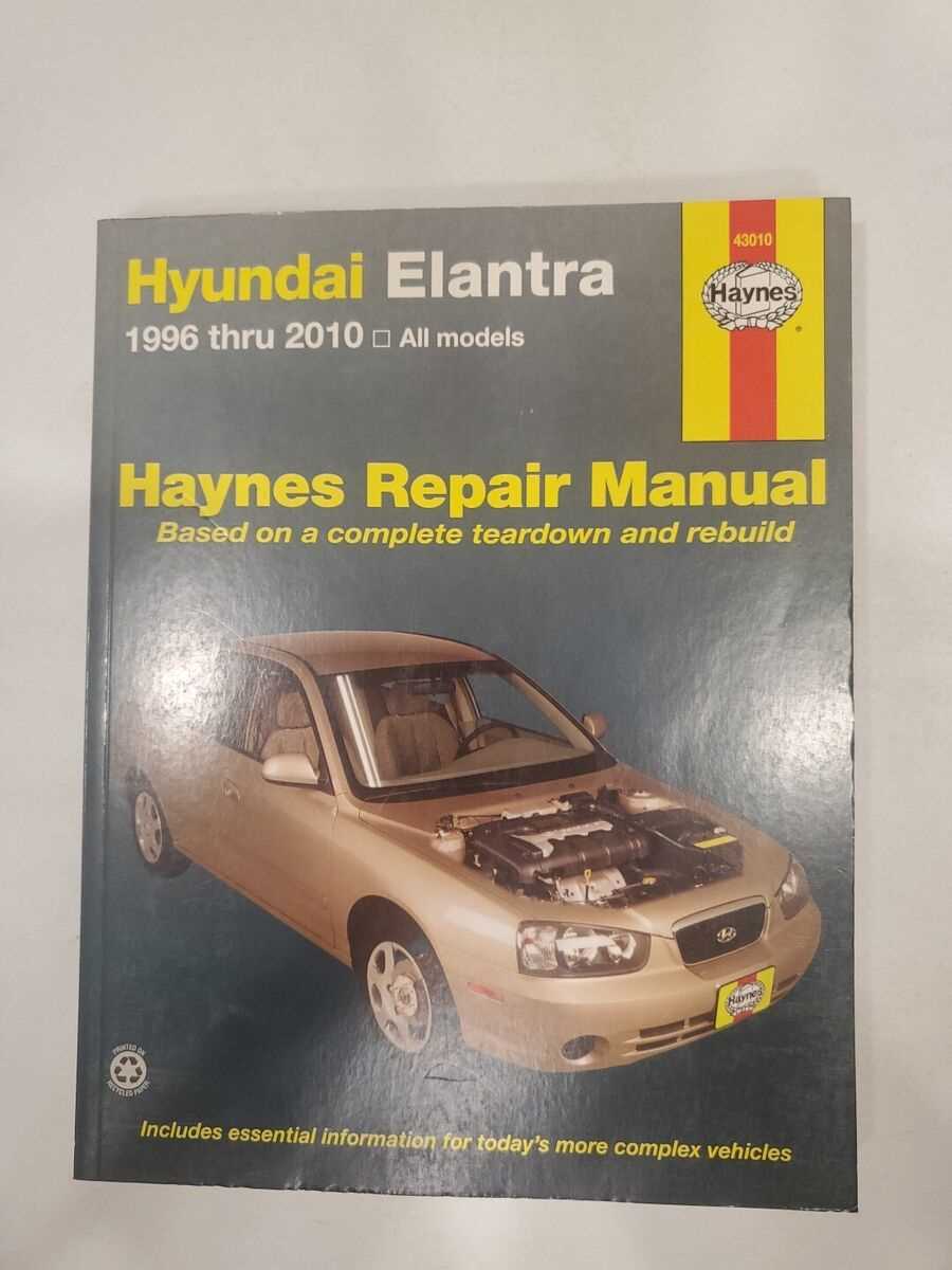 2010 hyundai elantra repair manual