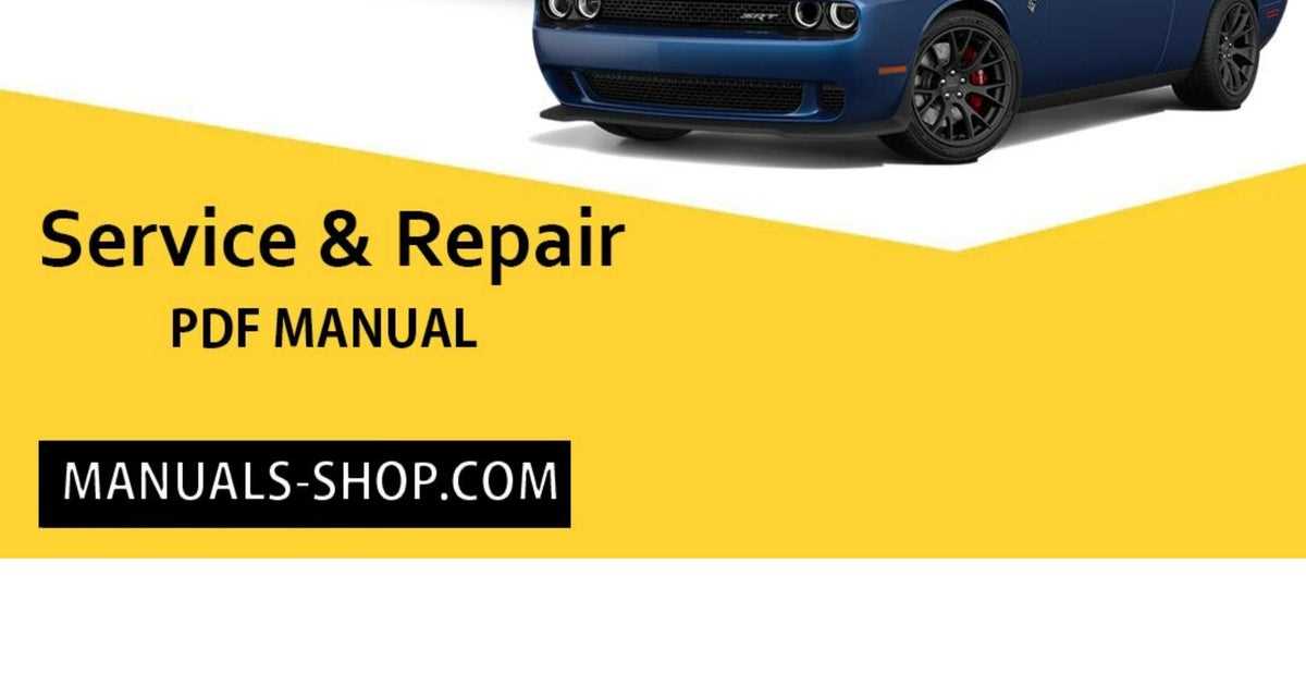 2010 dodge challenger repair manual