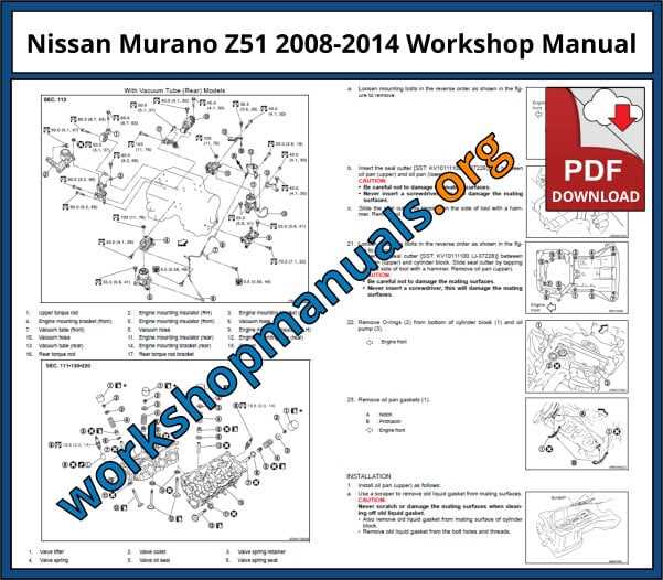 2011 nissan murano repair manual