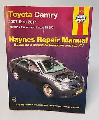 2011 toyota avalon repair manual