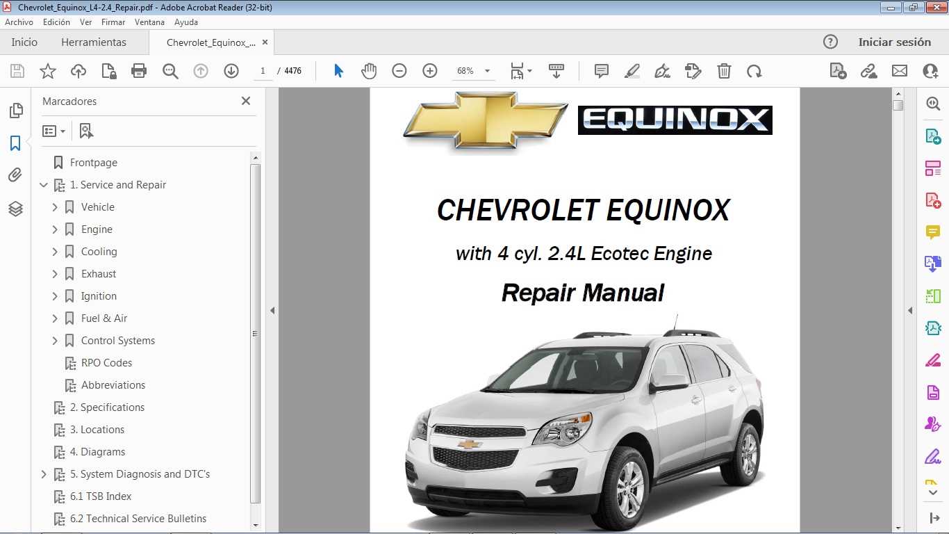 2011 chevy equinox repair manual