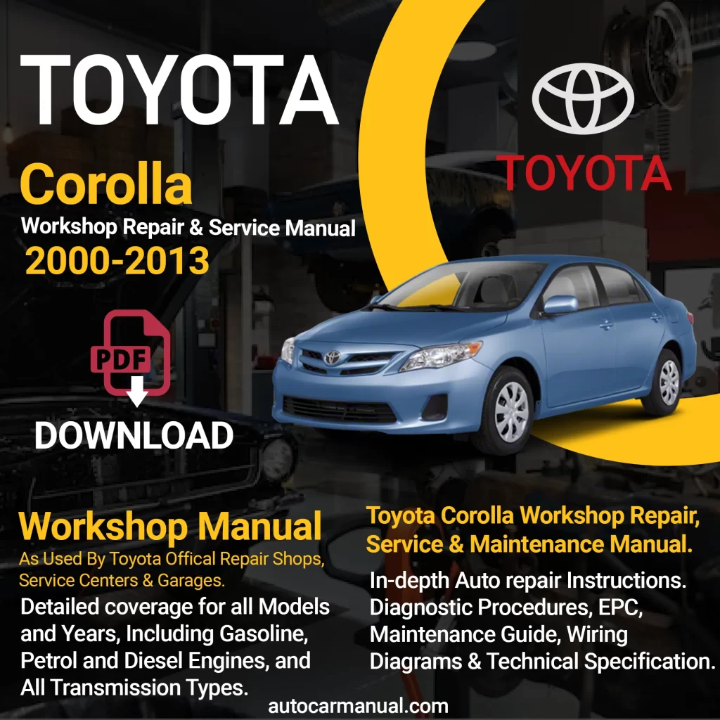 2011 toyota corolla repair manual