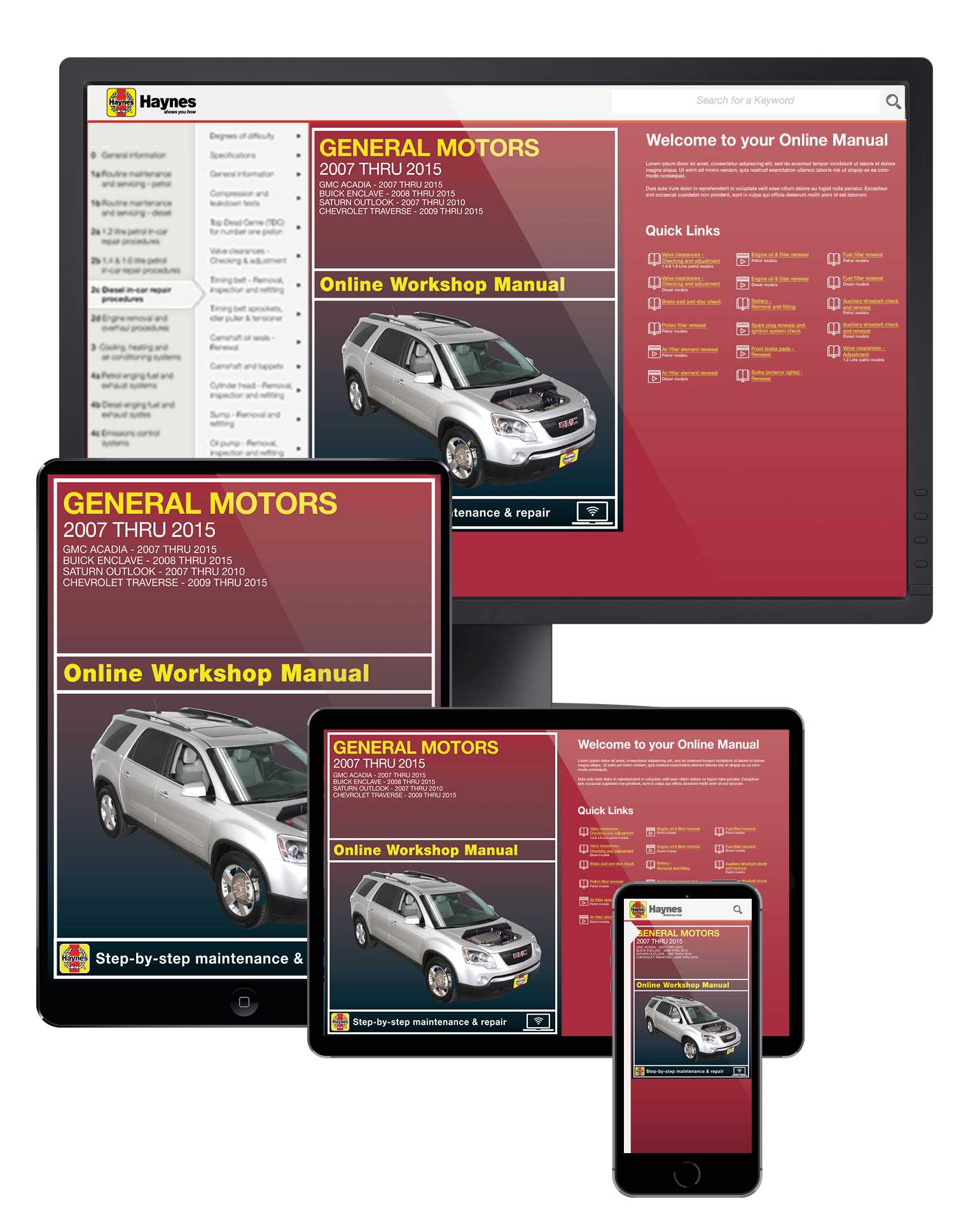 2012 buick enclave repair manual