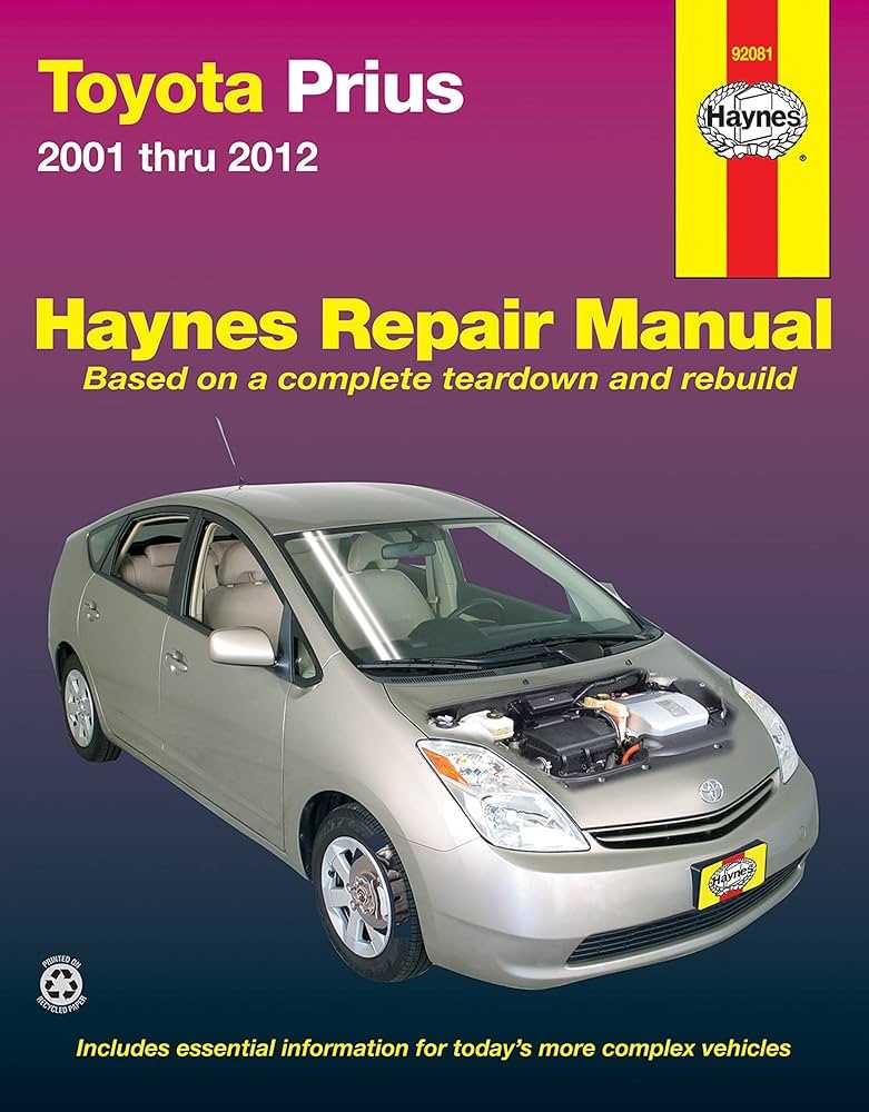 2012 toyota prius repair manual