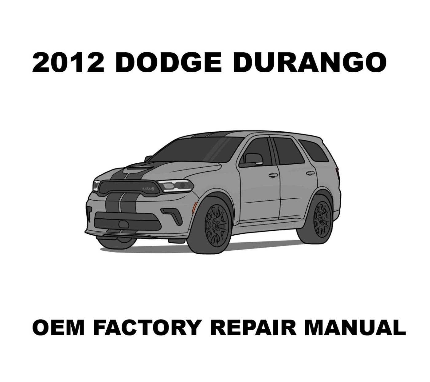 2012 dodge durango repair manual