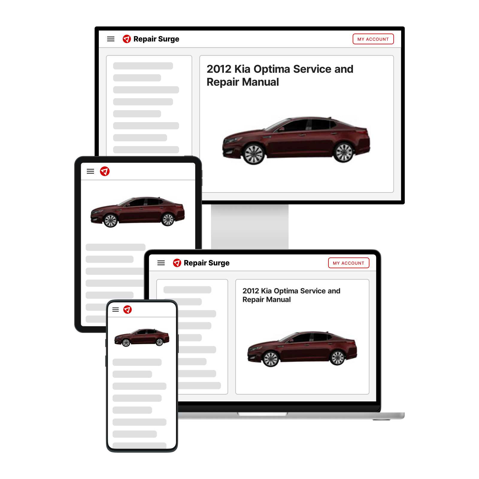 2012 kia optima repair manual