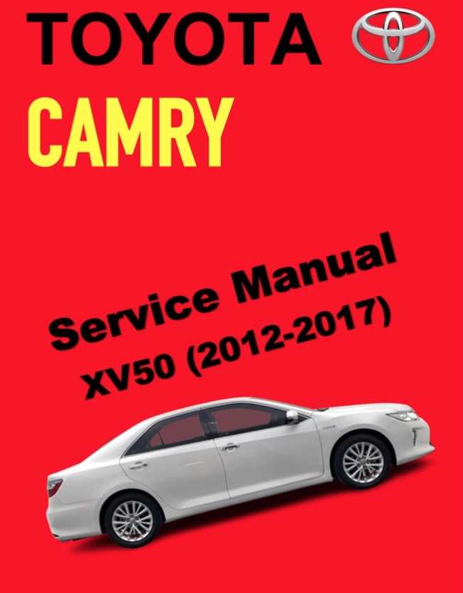 2012 toyota camry repair manual