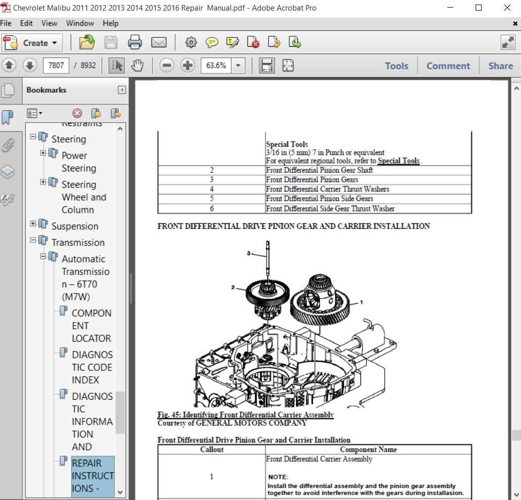 2013 chevy malibu eco repair manual