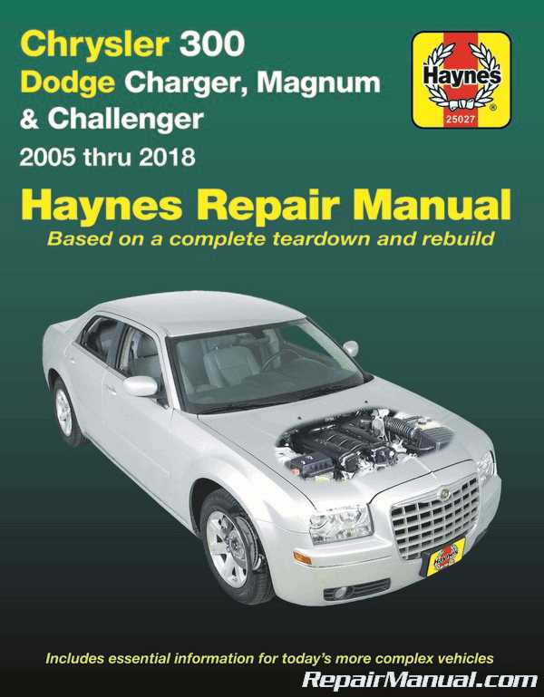 2013 dodge charger repair manual