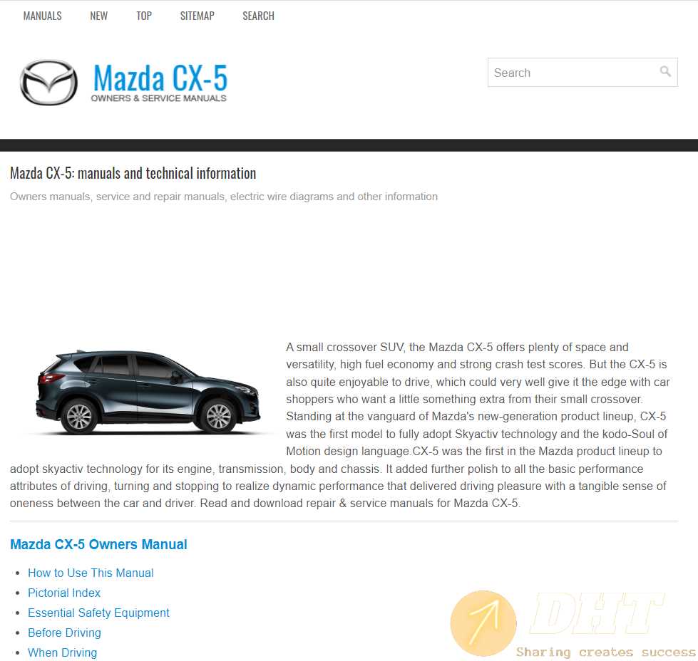 2014 mazda cx 5 repair manual