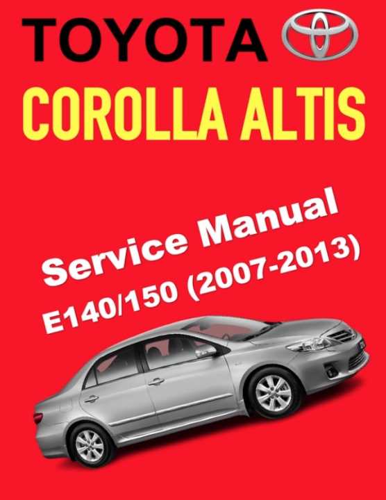 2014 toyota corolla repair manual