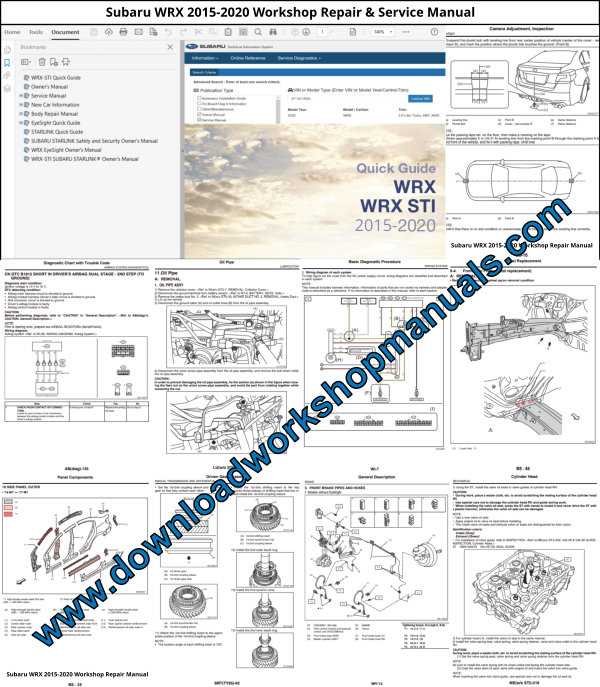 2015 subaru impreza repair manual