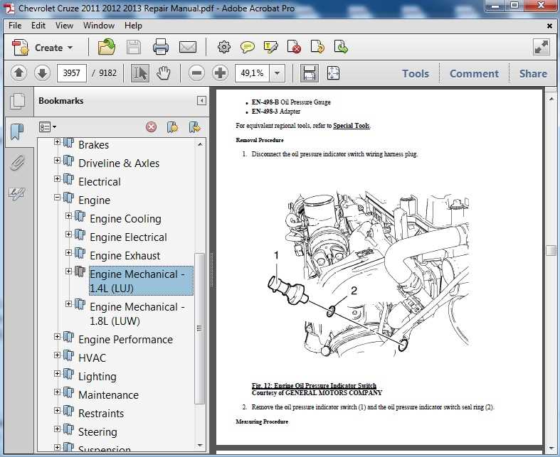 2015 chevy cruze repair manual