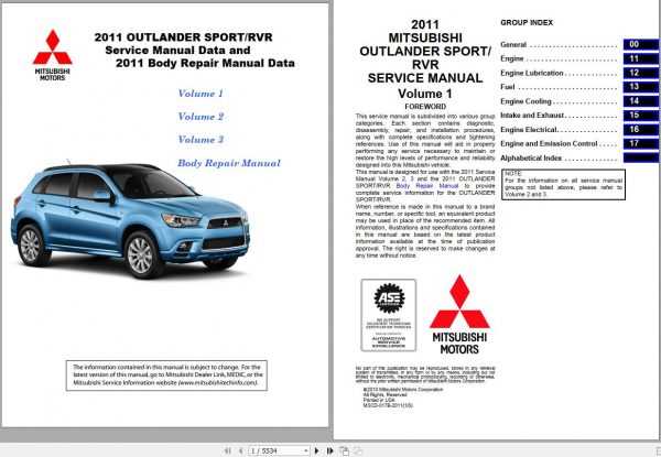 2015 mitsubishi outlander sport repair manual