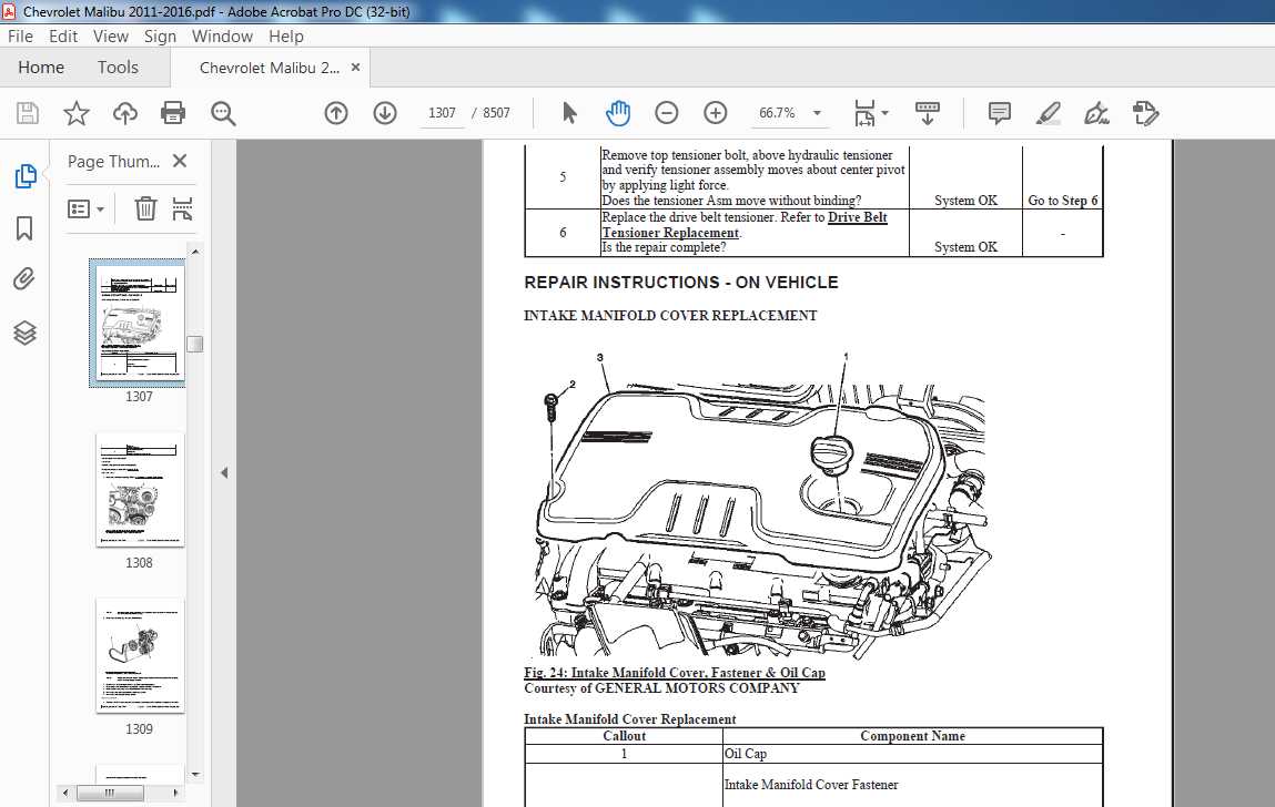 2016 chevy malibu repair manual