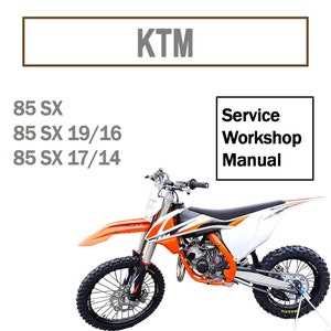 2019 ktm 85 sx service repair manual