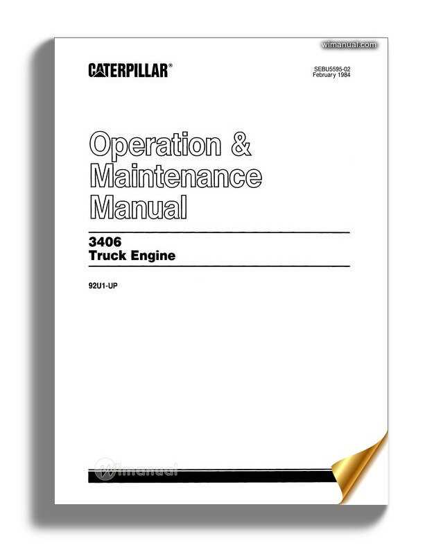 3406e caterpillar engine repair manual